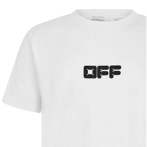 Off White Herr T-shirt i bomull, slim fit