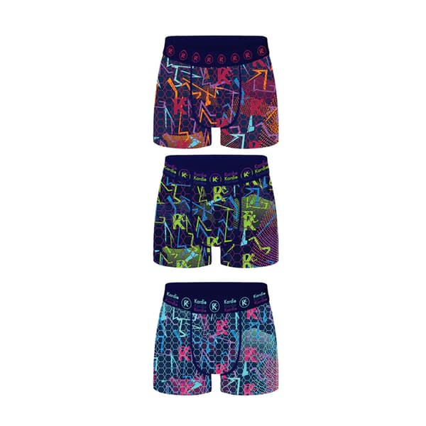 Kardio Herr Geometriska Performance Boxershorts (6-pack)
