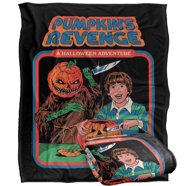 Steven Rhodes Pumpkins Revenge Soft Touch Blanket