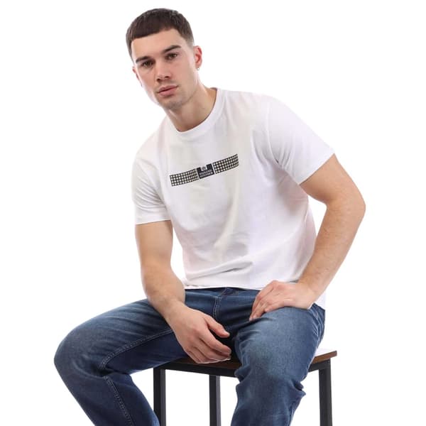 Weekend Offender Mens Shareck Checked Regular T-Shirt