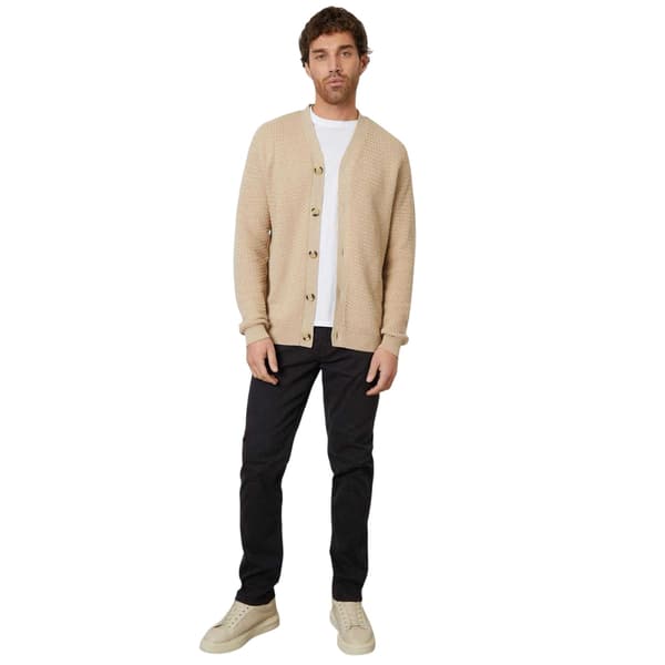 Threadbare Herrkofta med texturerad stickning och knappar