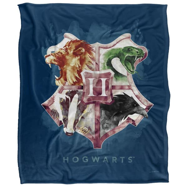 Harry Potter Hogwarts Ink Splatter Blanket
