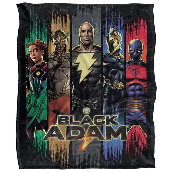 Black Adam Character Slices Blanket