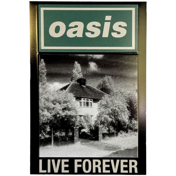 Oasis Live Forever Singel Kylskåpsmagnet