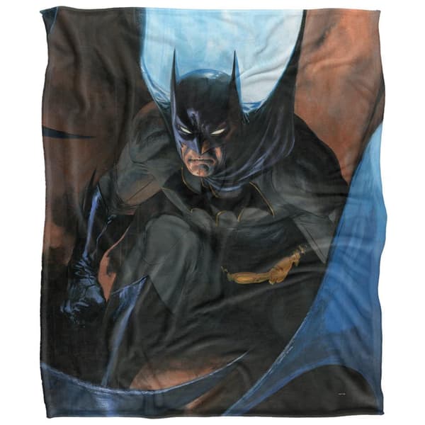 Batman Action Pose Polyester Soft Touch Blanket