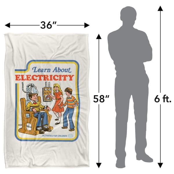 Steven Rhodes Learn About Electricity Soft Touch Blanket