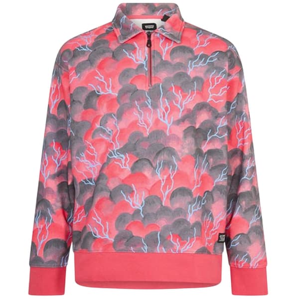 Levis Herr Lacoste Collared Sweatshirt med heltäckande tryck
