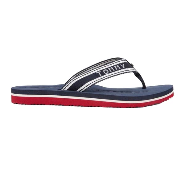 Tommy Hilfiger Womens/Ladies Text Flat Flip Flops