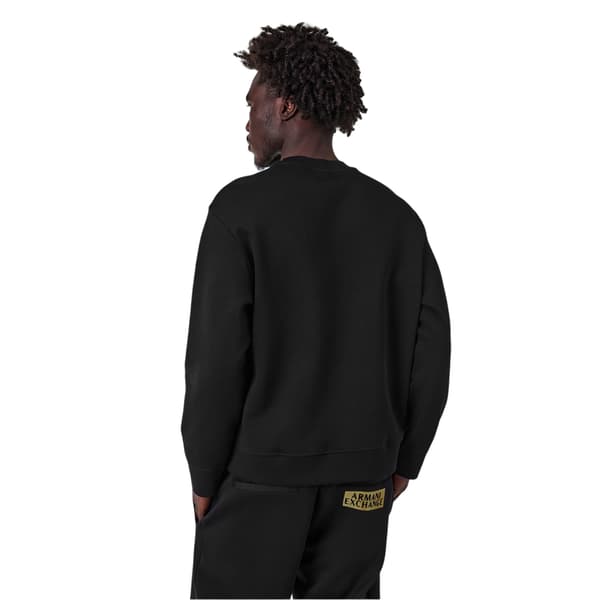 Armani Exchange Herr Tröja med Logotyp och Rund Hals