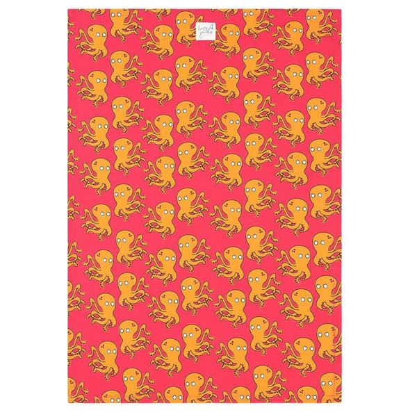 Lazy Jacks bläckfisk kökshandduk (2-pack)