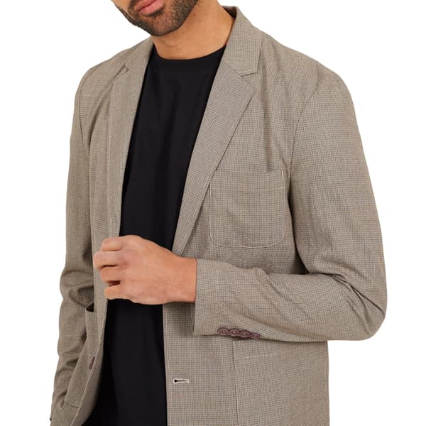 Brave Soul Mens Checked Button Blazer