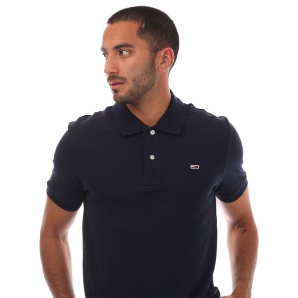 Tommy Jeans Pikétröja med broderad logotyp för män