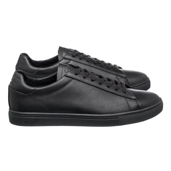 CLAE Mens Bradley Leather Low Cut Flat Trainers