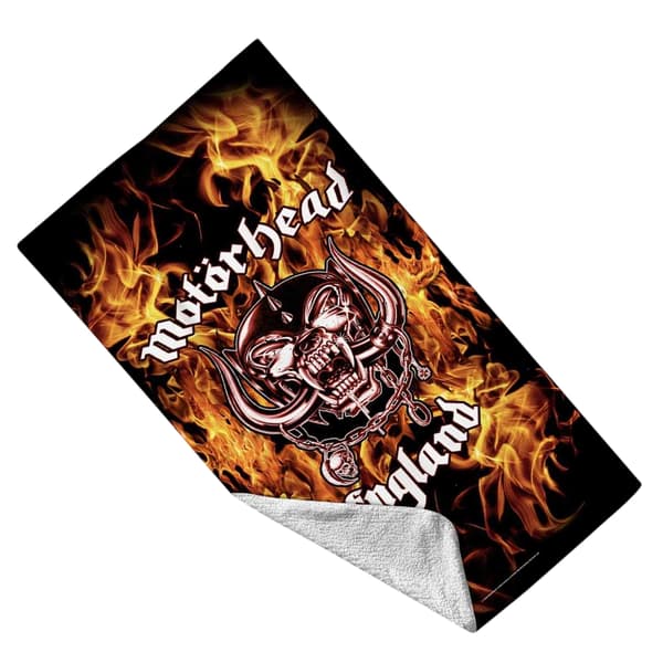 Motorhead England Fire Beach Towel