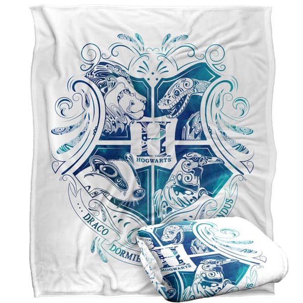 Harry Potter Hogwarts Abstract Blanket