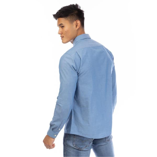 Peter Werth Mens Collared Slim Long-Sleeved Shirt