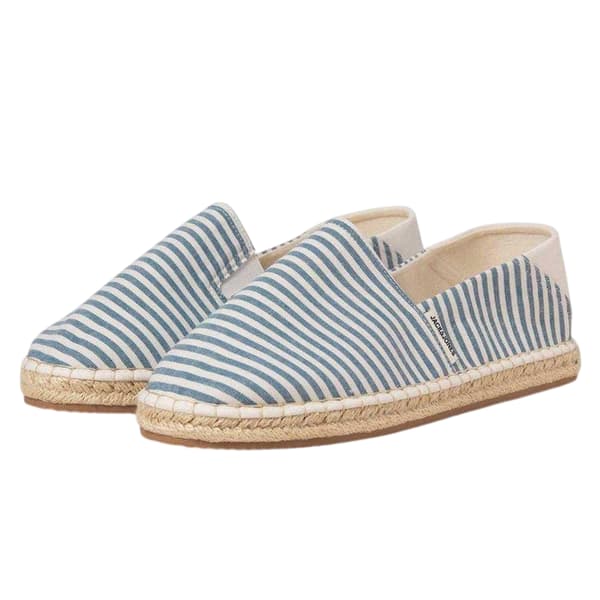 Jack And Jones Mens Striped Canvas Flat Espadrilles
