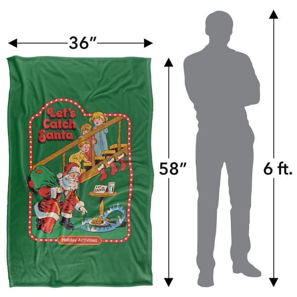 Steven Rhodes Let´s Catch Santa Soft Touch Blanket