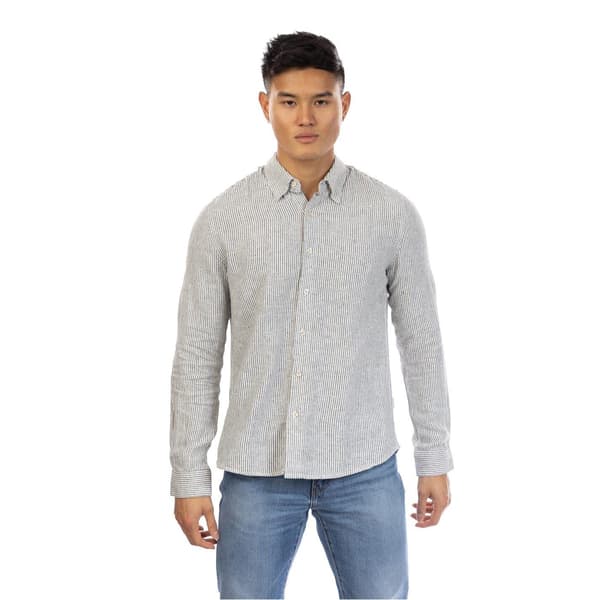 Peter Werth Mens Rascoe Collared Long-Sleeved Button-Down Shirt