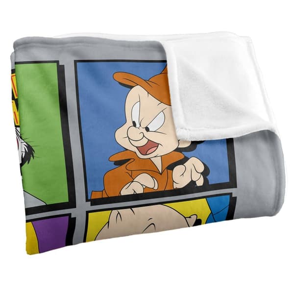 Looney Tunes Character Collage Soft Touch Blanket