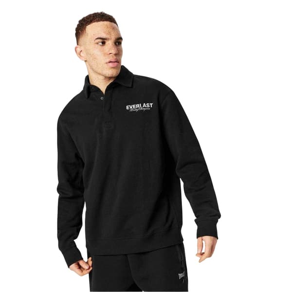 Everlast Herr Logotyp Långärmad Pikétröja