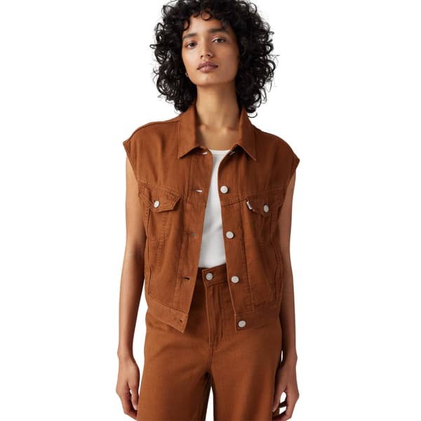 Levis Dam/Dam Shrunken 90s Denimväst Topp