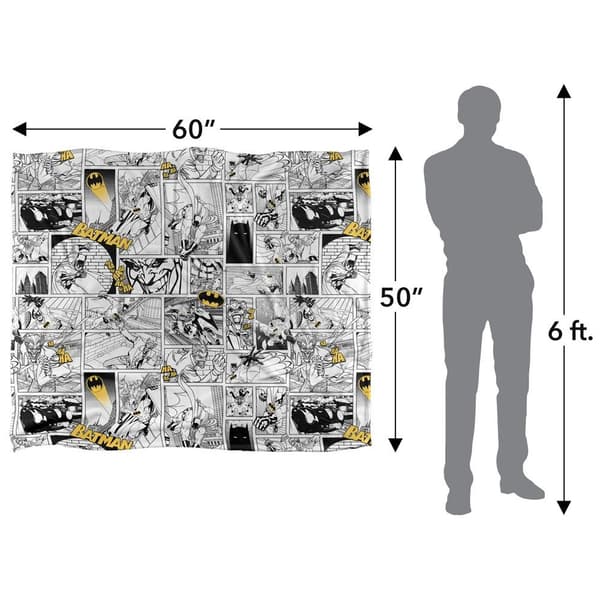 Batman Action Panels Blanket