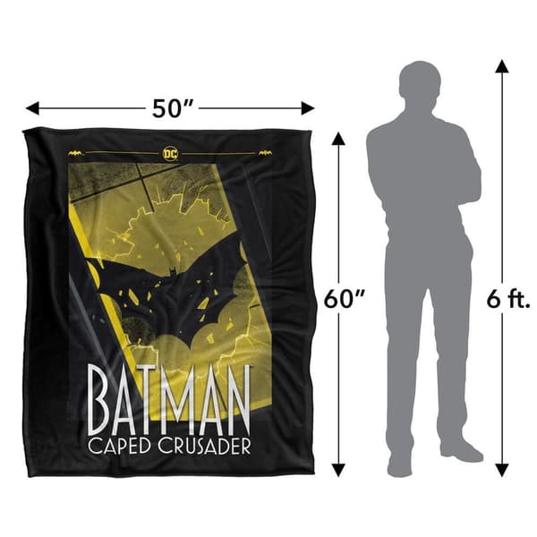 Batman: Caped Crusader Flying Shadow Soft Touch Blanket