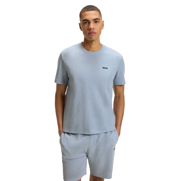 Boss Mens Waffle Knit Structured Pyjama Top