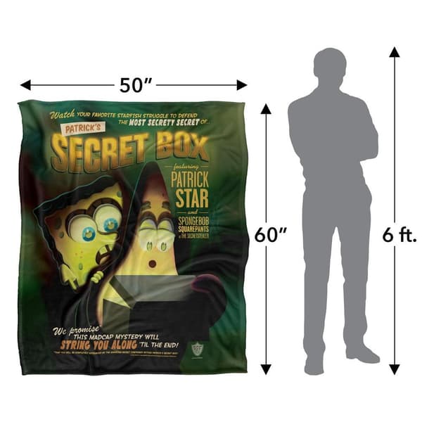 SpongeBob SquarePants Secret Box Silky Supersoft Blanket