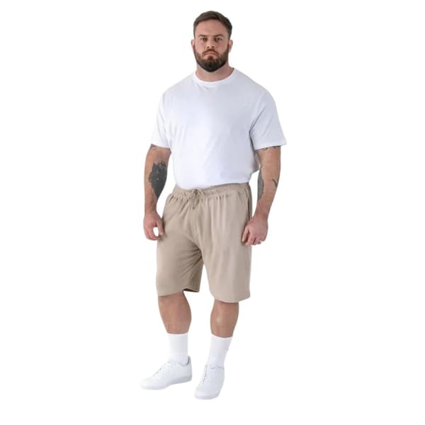 Duke Mens Mitchell 3 D555 Stretch Plain Elasticated Waist Kingsize -shortsit