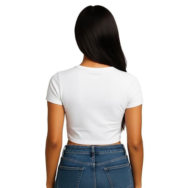 Casual Classics Dam/Dam Kammad Bomull Crop T-shirt