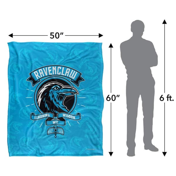 Harry Potter Learning, Wisdom, Wit Ravenclaw Blanket