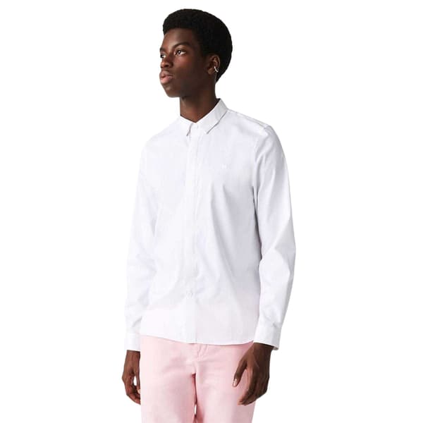 Lacoste Mens Poplin Concealed Placket Slim Shirt
