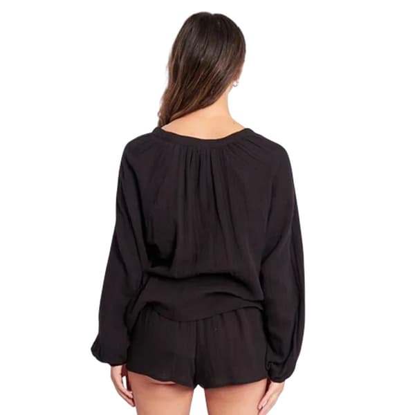 Influence Dam/Dam V-ringad Långärmad Topp & Shorts Set