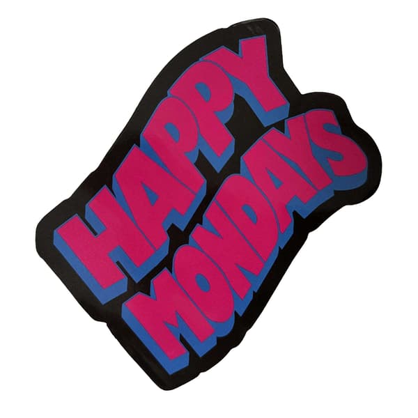Happy Mondays Wavy Logo Sticker