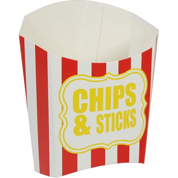 Amscan Chips & Fries -raidallinen kertakäyttöastia