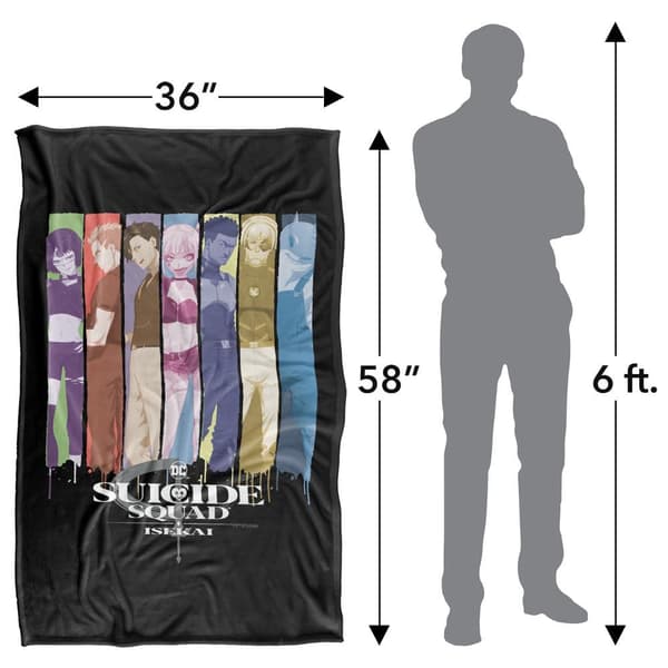 Suicide Squad Isekai Line Up Soft Touch Blanket