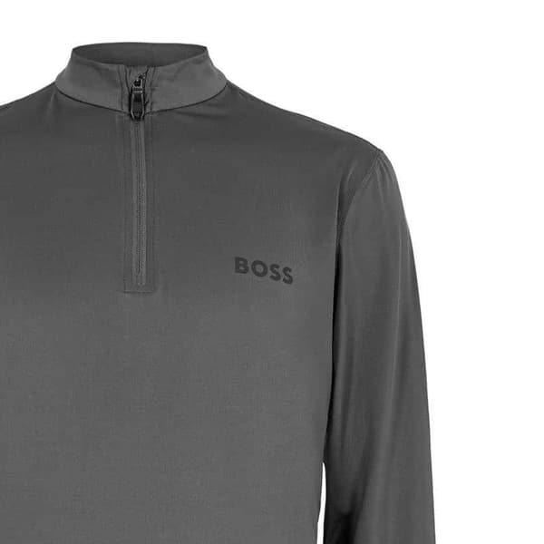Boss Herr Performance Quarter Zip Långärmad Topp