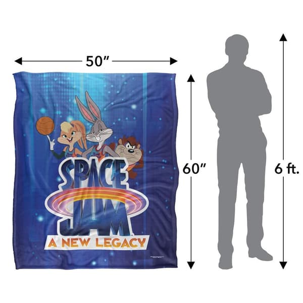 Space Jam: A New Legacy Logo & Characters Blanket