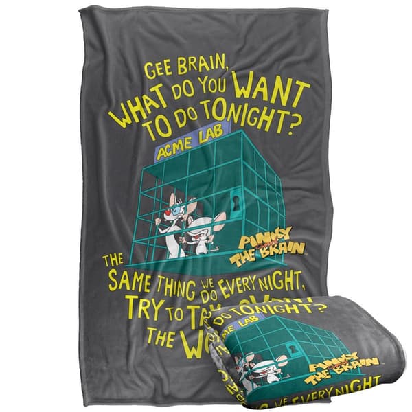 Pinky and The Brain The World Soft Touch Blanket