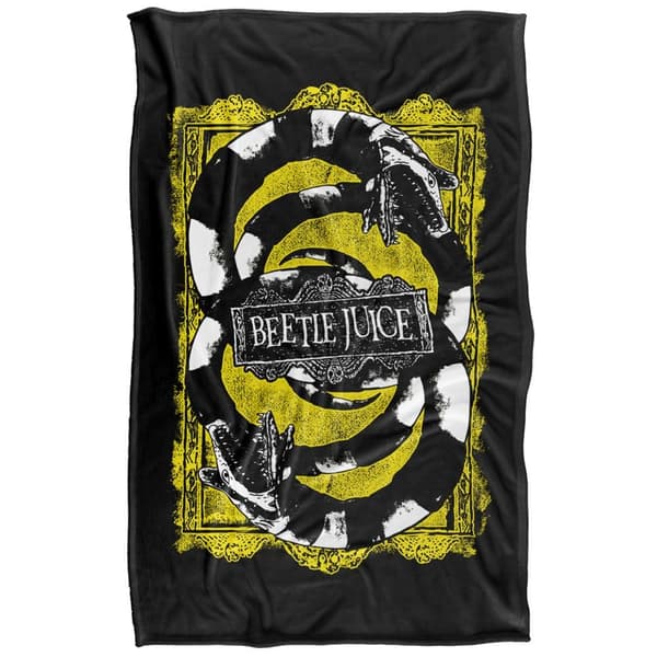 Beetlejuice We Got Worms Polyester Soft Touch Blanket