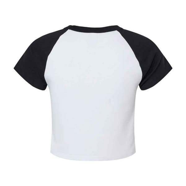 Bella + Canvas Dam/Dam Micro-Rib Raglan Crop Top