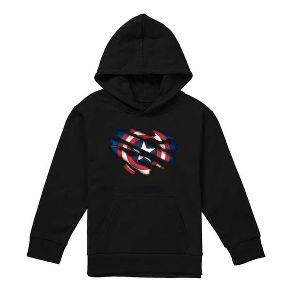 Captain America Børn/Børn Pull Over hættetrøje