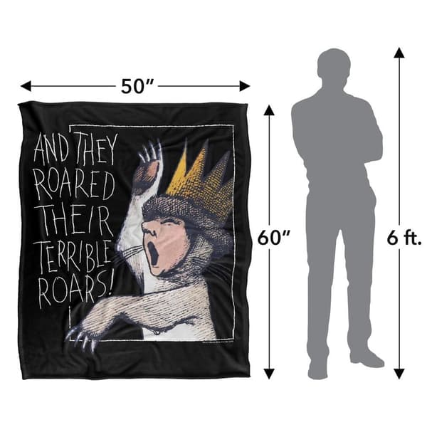 Where The Wild Things Are And They Roared Soft Touch Blanket