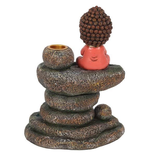 Something Different Buddha Rock Pond Backflow Incense Burner