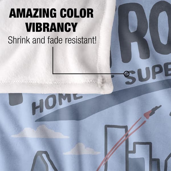 Superman Metropolis Blanket
