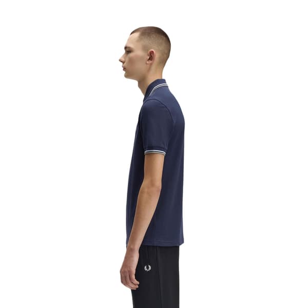 Fred Perry Pikétröja med dubbla ränder för män
