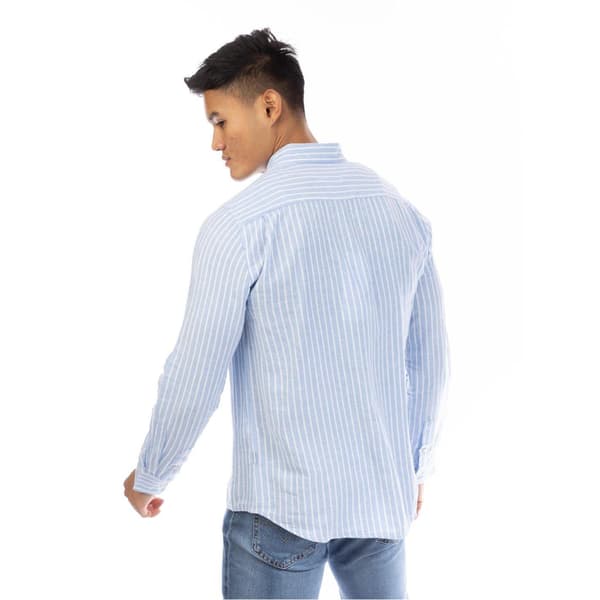 Peter Werth Mens Vertical Stripe Regular Long-Sleeved Shirt
