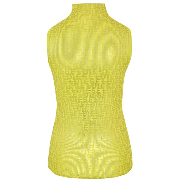 Fendi Dam Mock Neck Ärmlös Topp